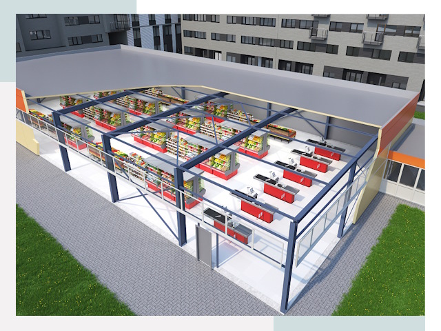 Строительство магазинов в Пыть-Ях от 610 руб. за м²