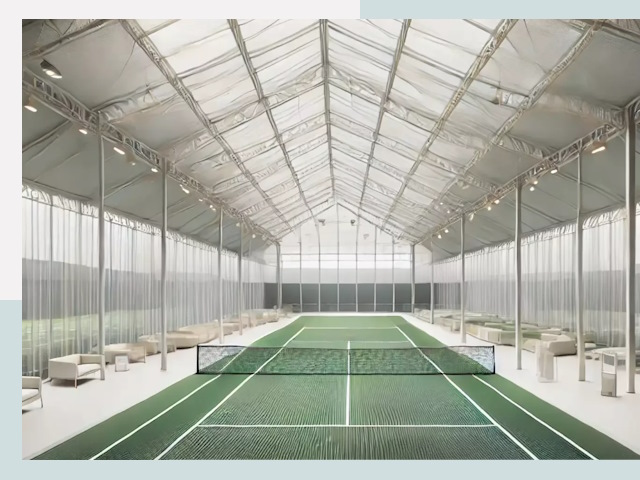 Строительство теннисных кортов в Пыти-Яхах