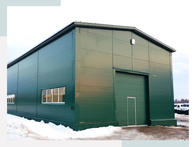 Двускатные ангары в Пыти-Яхах