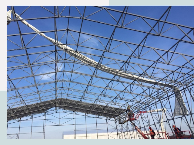 Шатровые ангары от 610 руб. в Пыти-Яхах и Тюменской области