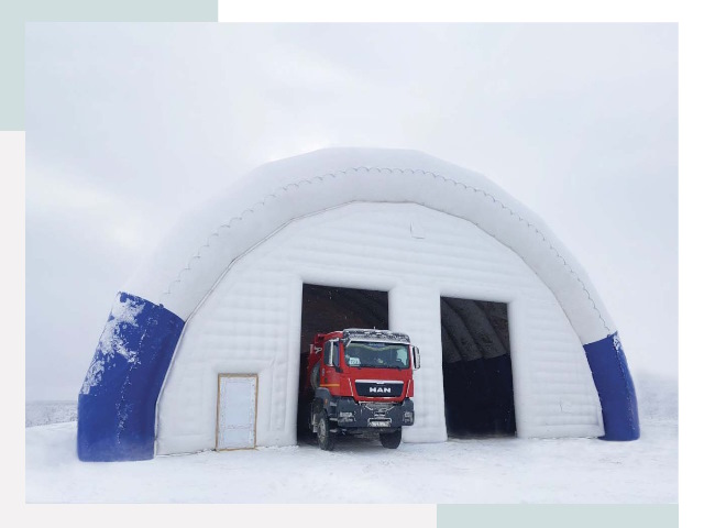 Мобильные ангары в Пыти-Яхах