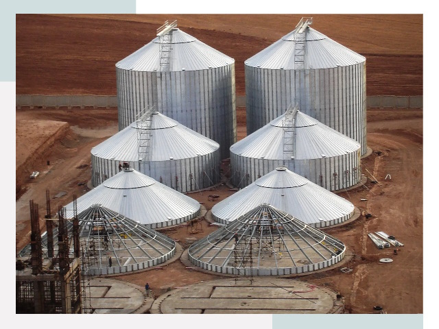 Строительство зерновых силосов в Пыти-Яхах