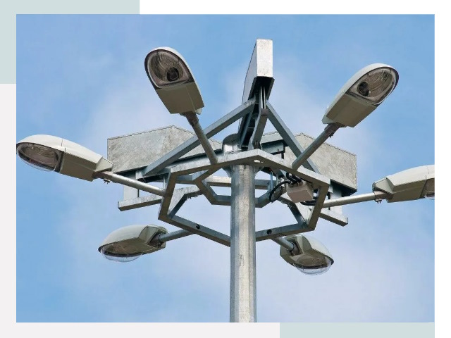 Монтаж осветительных мачт в Пыти-Яхах