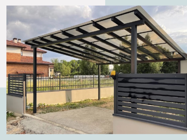 Металлические навесы в Пыть-Ях от 610 руб. за м²