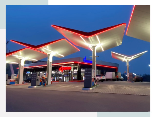 Навесы для АЗС в Пыти-Яхах