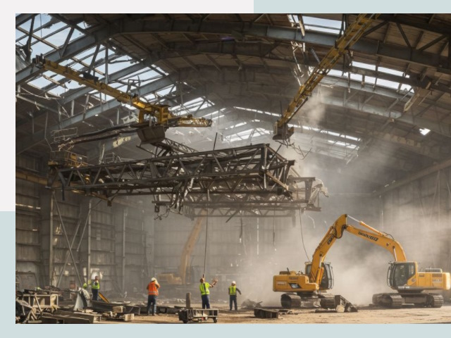 Демонтаж ангаров в Пыти-Яхах от 610 руб. за м²